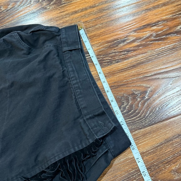 Roper Black Mini Skirt with Fringe Accent Women's Size 15 / S M L Western Wear - Picture 3 of 8
